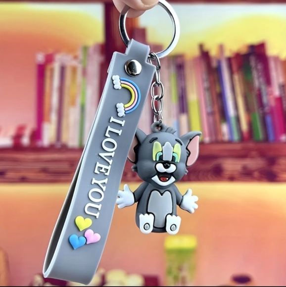 Tom and Jerry keychain charm for purse bag father's day gift - Picture 3 of 4